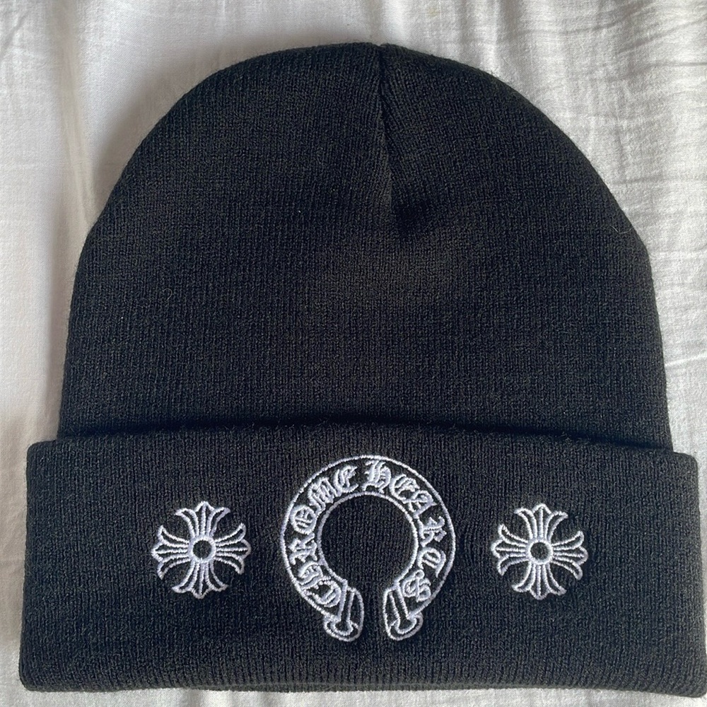Chrome Hearts Embroidered Black Hat